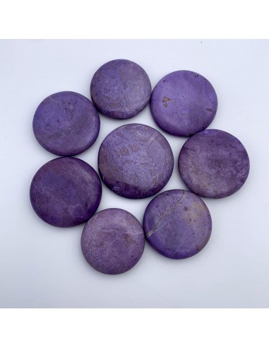 Disques de Jade violet de Turquie (Jadéite mauve) EXTRA ~ RARE À commander