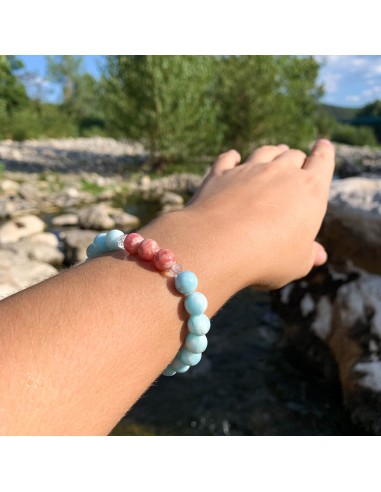 Bracelet Synergie ~ L'Optimiste ~ Hémimorphite et Rhodochrosite acheter en ligne