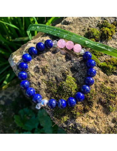 Bracelet Synergie ~ L'Amie ~ Lapis-Lazuli et Kunzite sur le site 