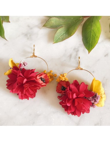 Boucles Florina rouge shop