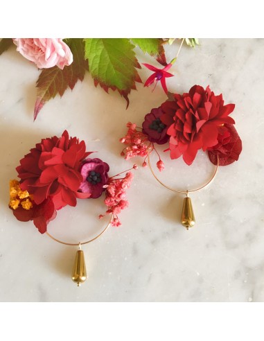 Boucles Fiori rouge prune le concept de la Pate a emporter 