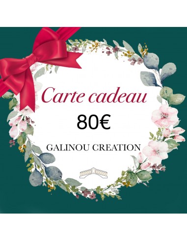 Carte Cadeau 80€ pour bénéficier 