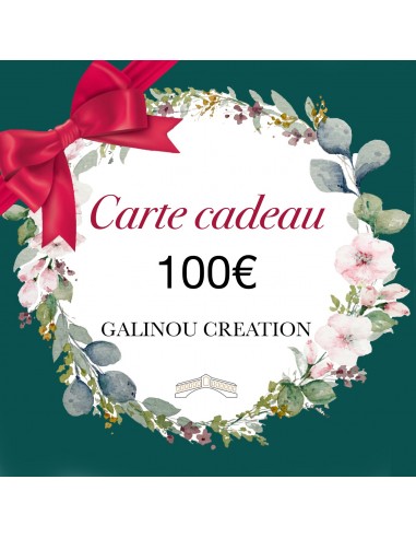 Carte Cadeau 100€ pour bénéficier 